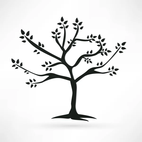 Icono del árbol — Vector de stock