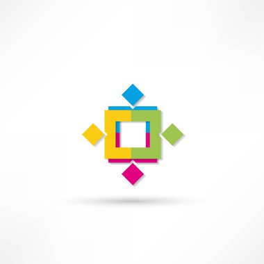 iş simgesi. el sıkışma.