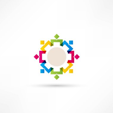 iş simgesi. el sıkışma.