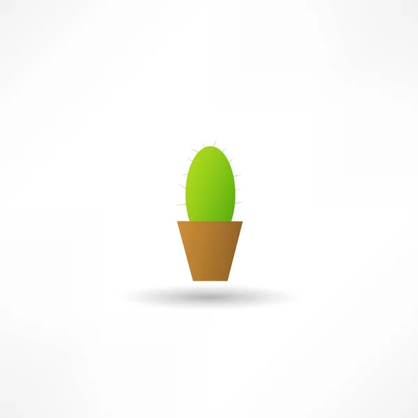 Kaktus i en gryta — Stock vektor