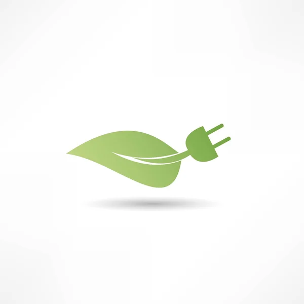 Green energy concept sign — Stock Vector