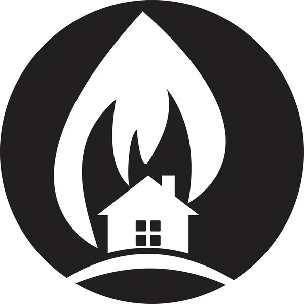 Avertissement d'incendie — Image vectorielle