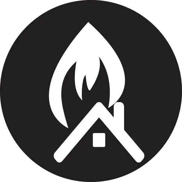 Avertissement d'incendie — Image vectorielle