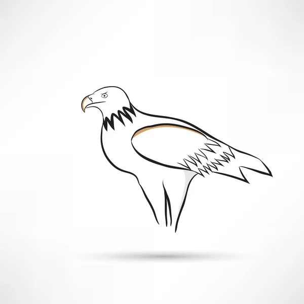 Icono de águila — Vector de stock