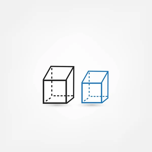 Ícone de cubos — Vetor de Stock