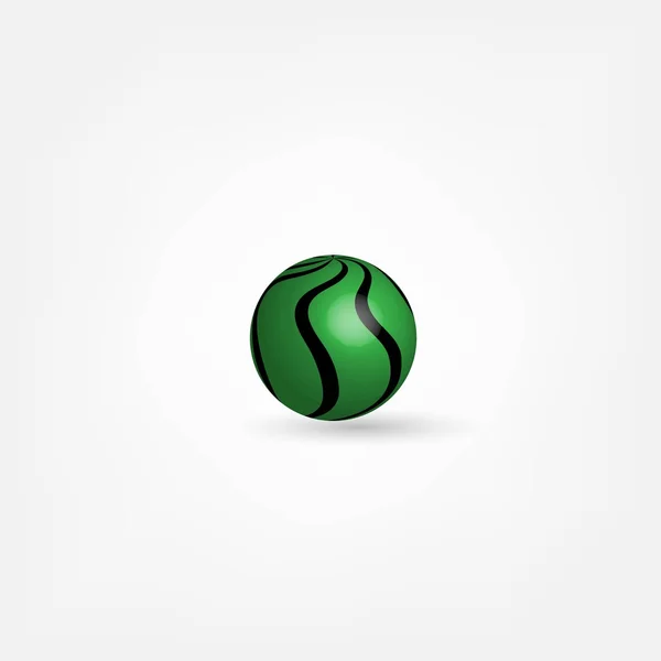 Yeşil topu — Stok Vektör