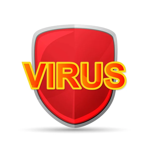 Virus pictogram teken — Stockvector