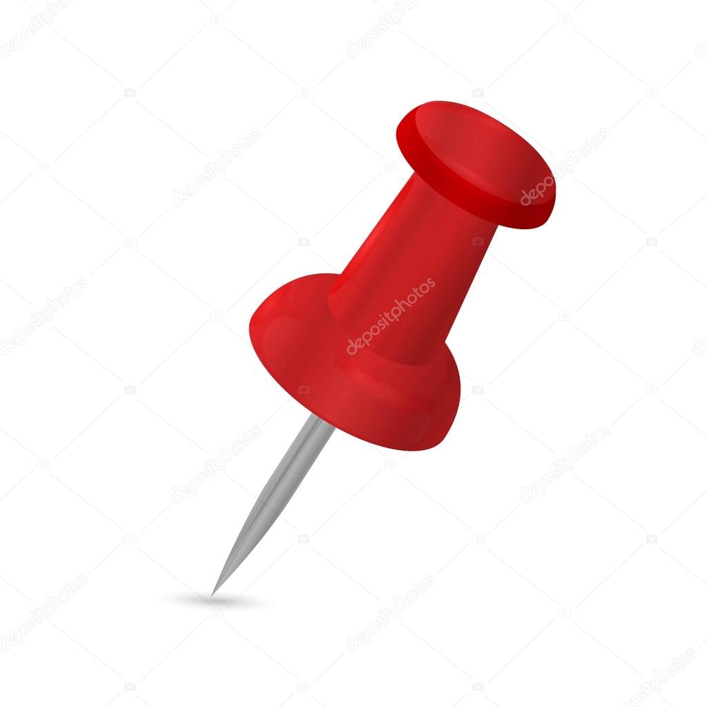 Red pushpin