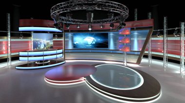Sanal TV Stüdyosu. Yeşil ekran arka planı. 3D görüntüleme. Krom görüntüler için sanal set stüdyosu. Basit bir düzenek, birkaç metrekare alan ve Sanal Set ile nereye istersen. Herhangi bir yeri muhteşem bir sanal sete dönüştürebilirsiniz..