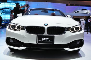 NONTHABURI - MARCH 25:NEW BM 420d convertible sport on display a