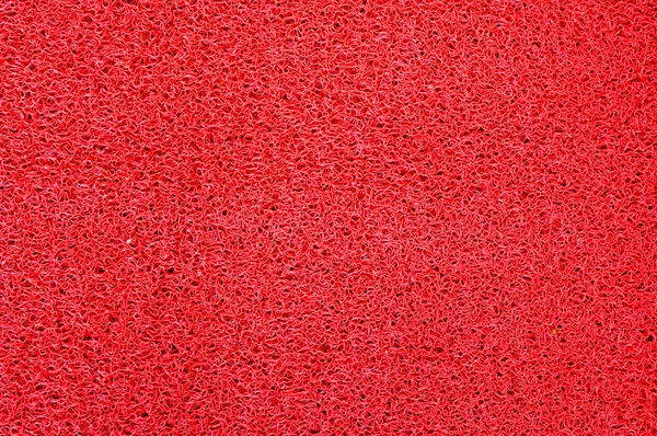 Texture of red Plastic doormat — Stock Photo, Image