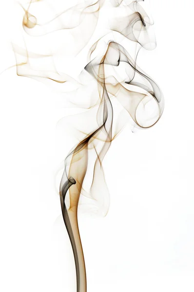 Abstract  smoke swirls over white background — Stock Photo, Image