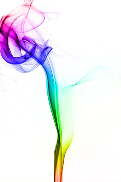 Abstract  smoke swirls over white background — Stock Photo, Image