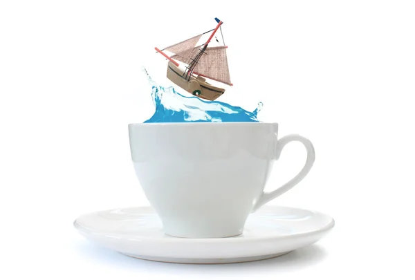 Tempête dans une tasse de thé — Photo