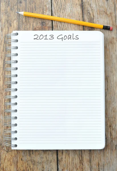 2013 Goals — Stock Photo, Image