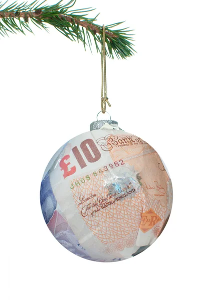 Geld bauble — Stockfoto