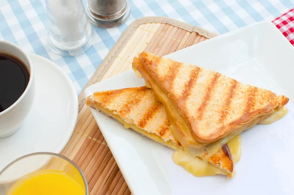 Gegrilde kaas sandwich — Stockfoto