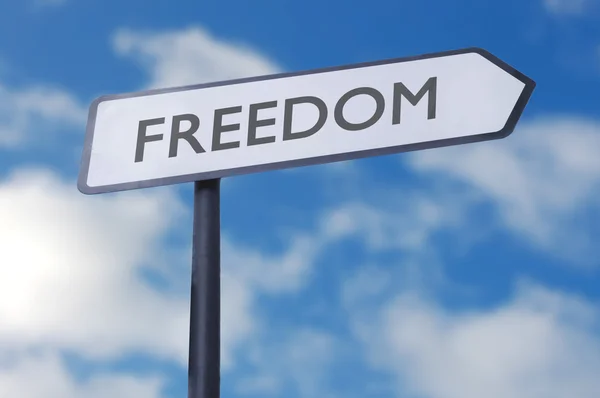 Freedom street sign — Stock Photo, Image