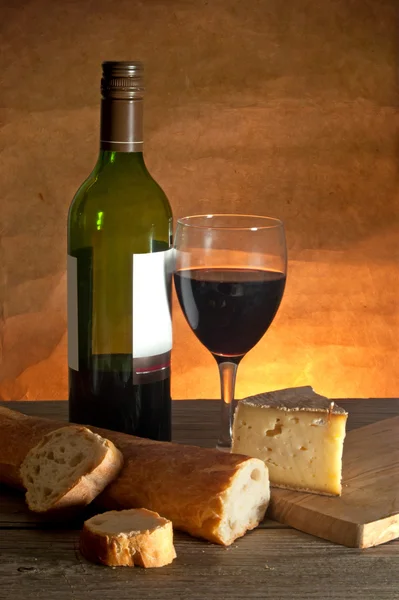 Formaggio e vino — Foto Stock