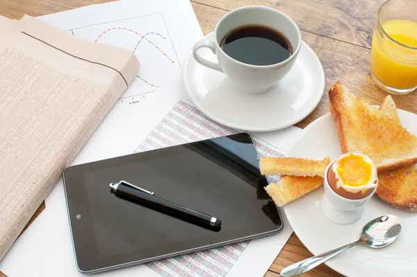 Desayuno de negocios —  Fotos de Stock