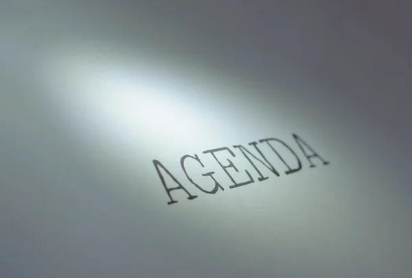 Agenda — Stock Photo, Image