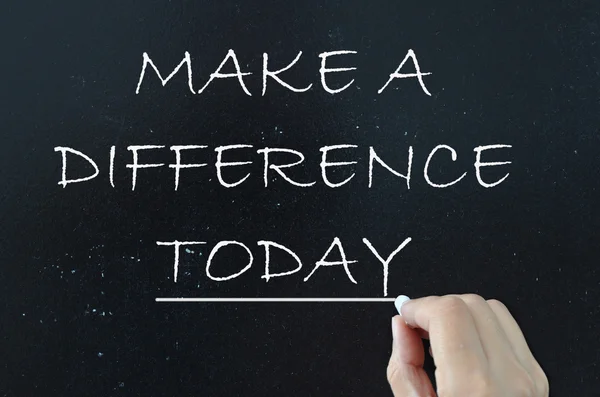 Make a difference — Stock Photo, Image