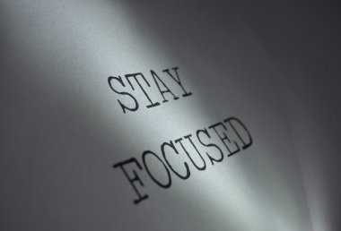 Stay focused clipart