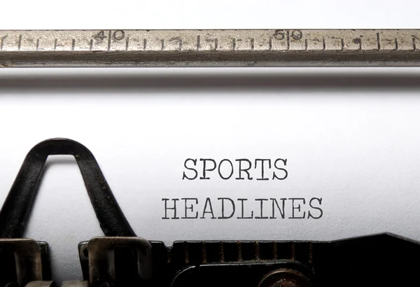 Sports headlines — Stock Photo, Image