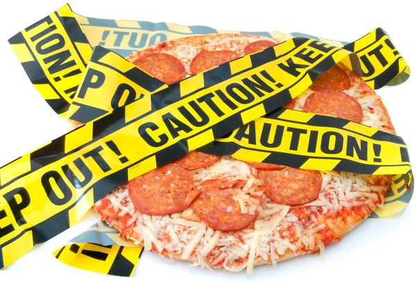 Unhealthy food caution — Stock Photo, Image