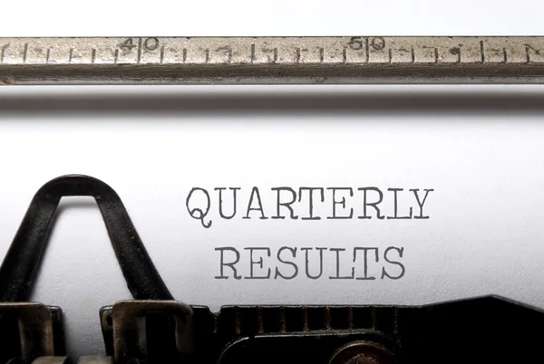 Quarterly results — Stock Photo, Image