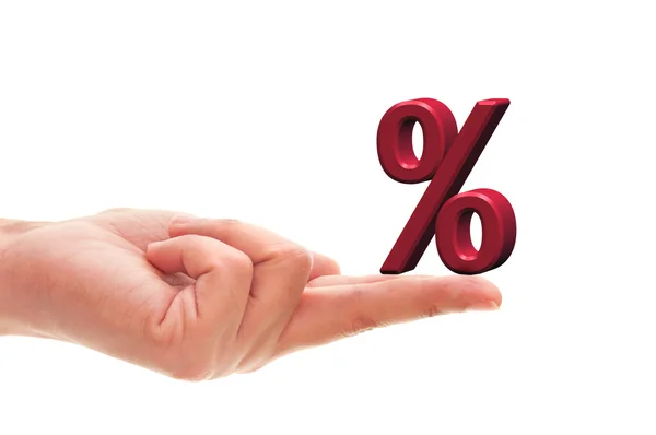 Percentage symbol — Stock Photo, Image