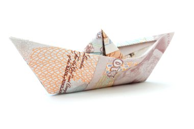 pound para kağıt tekne 