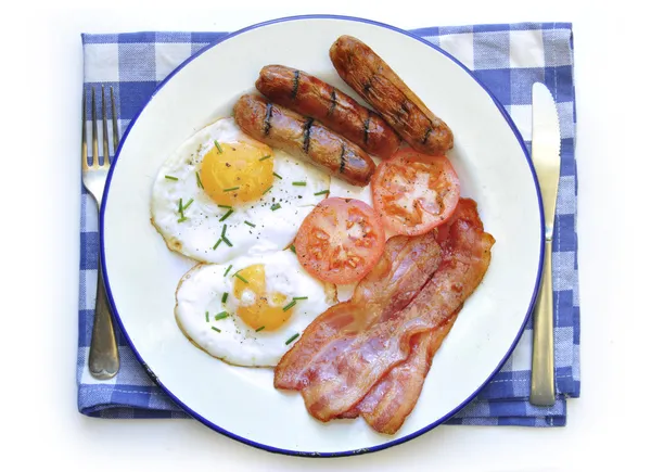 Fried breakfast — Stock Photo, Image