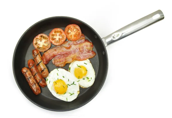 Fried breakfast — Stock Photo, Image