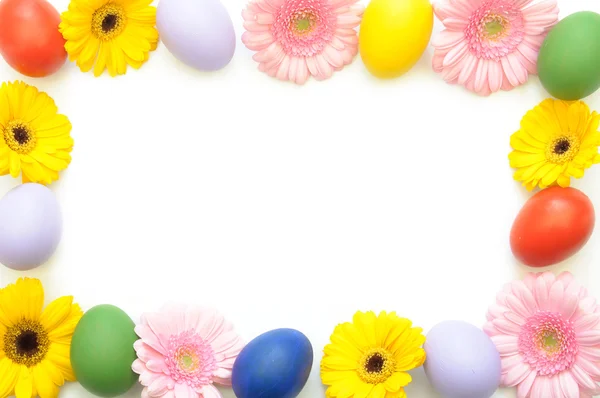 Spring easter border — Stock Photo, Image