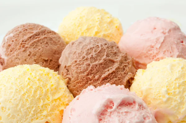 Icecream scoops — Stockfoto