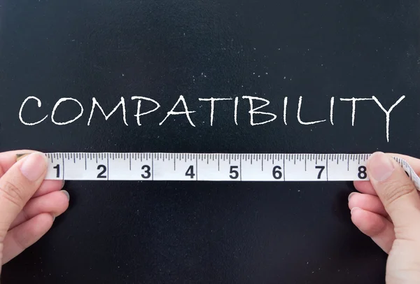 Measuring compatibility — Stock Photo, Image