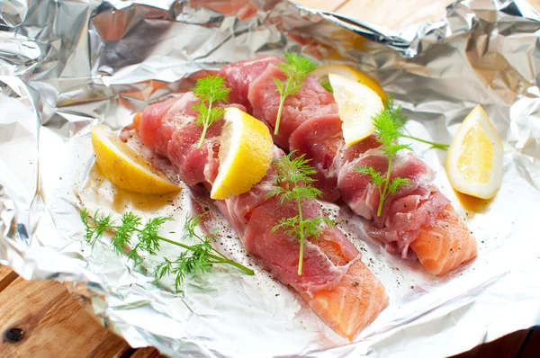 Pescado crudo — Foto de Stock