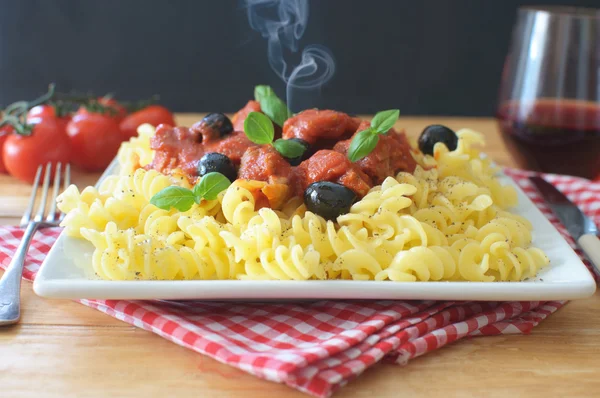 Warme Italiaanse pasta — Stockfoto