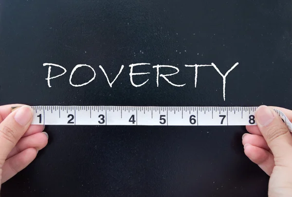 Measuring poverty — Stock Photo, Image