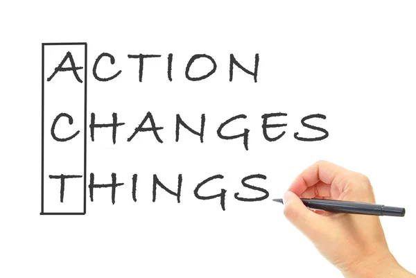 Action changes things — Stock Photo, Image
