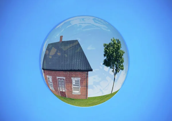 Пузырь недвижимости — стоковое фото