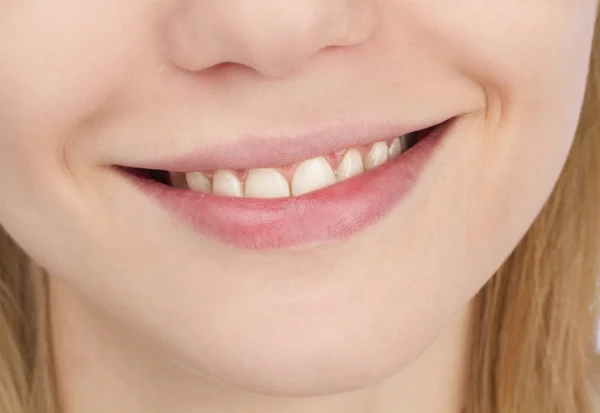 Female smile close up — Stock Photo, Image