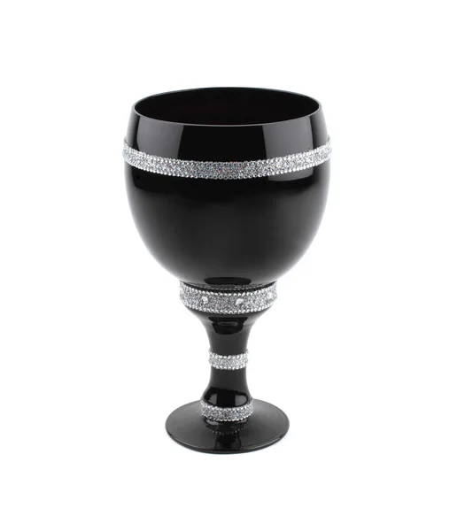 Black goblet with sequins — Stock Photo, Image