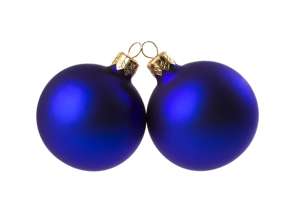 Boules de Noël bleues Images De Stock Libres De Droits