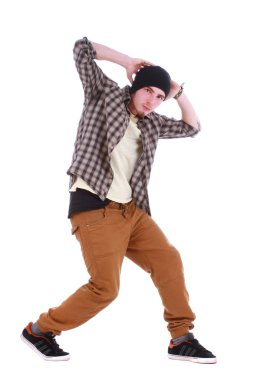 genç yakışıklı olan modern giysiler ile