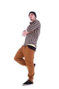 genç yakışıklı olan modern giysiler ile