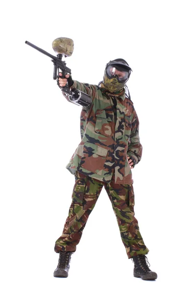 Paintball player — Stock Photo, Image