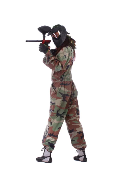 Paintball player — Stock Photo, Image