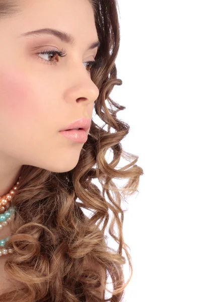 Young woman portrait profile — Stock Photo, Image